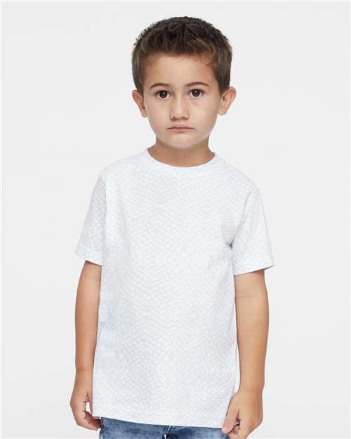 3321 Toddler Fine Jersey Tee - White Reptile