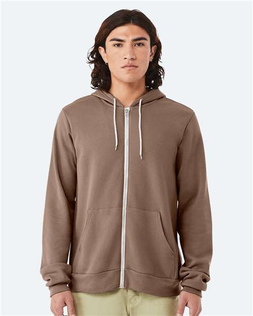 3739 Sponge Fleece Full-Zip Hoodie - Vintage Brown