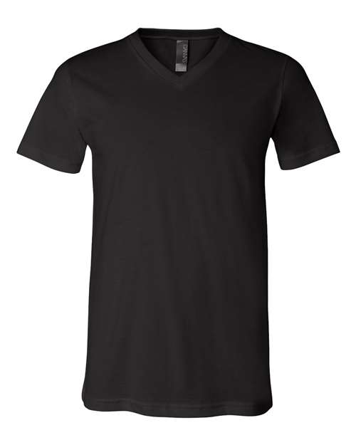 3005 Jersey V-Neck Tee - Black
