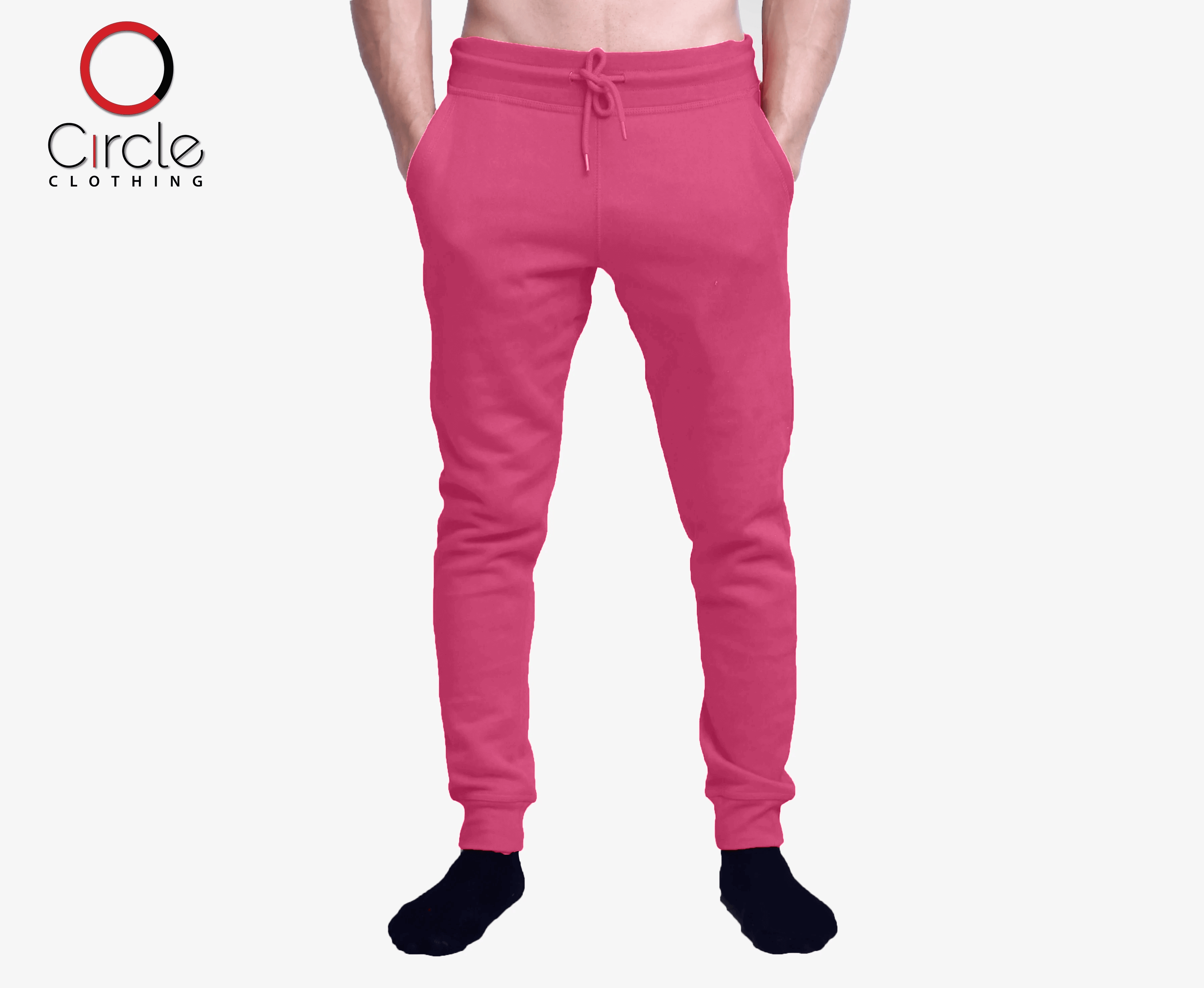 2690 unisex fleece jogger pants pink