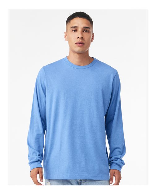 3501 Jersey Long Sleeve Tee - Carolina Blue