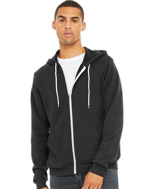 3739 Sponge Fleece Full-Zip Hoodie - Dark Grey