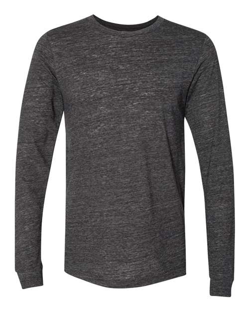 3501 Jersey Long Sleeve Tee - Charcoal Black Slub