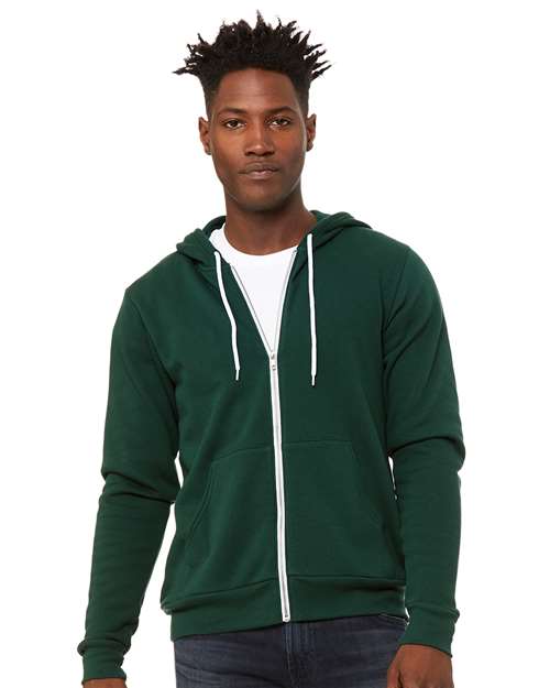 3739 Sponge Fleece Full-Zip Hoodie - Forest