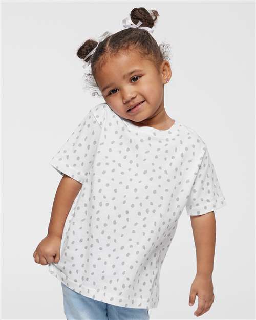 3321 Toddler Fine Jersey Tee - White Spot
